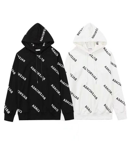 

222ss designer mens balanciagas hoodies coat pullover fashion hooded sweatshirts sports windbreaker casual coats women designer fleece cloth, Black