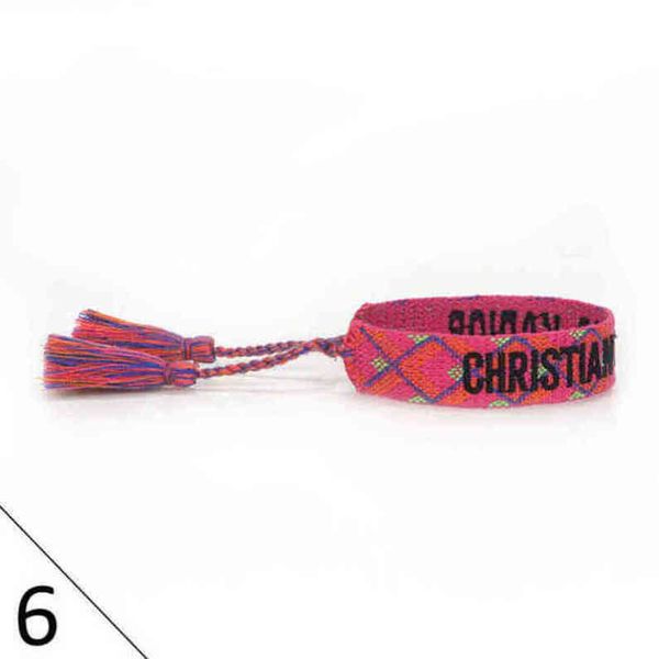 

brand luxury braided bracelet adjustable woven friendship bangle for womens mens designer letter embroidery rope bracelets jewelry gift code, Golden;silver