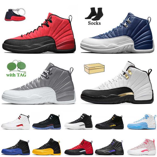 

shoes women men jor 12 jumpman 12s basketball shoes reverse flu game indigo stealth playoffs black taxi white red royalty high og mens