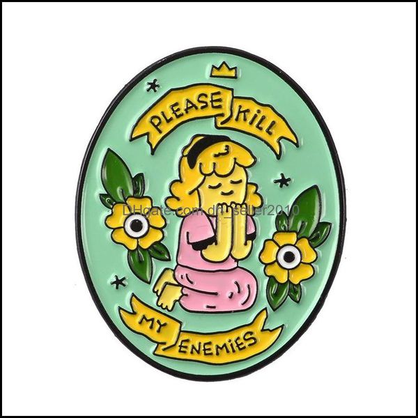 

pins brooches praying girl brooch feminism shirt pins brooches badge jewelry bag decoration 1467 e3 drop delivery 2021 dhseller2010 dhsjb, Gray