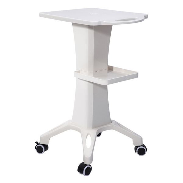 

home beauty instrument trolley handcart beauty furniture cart abs material white color silence wheels with brake