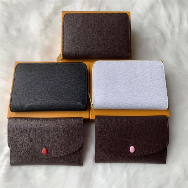 

2021 classic women wallet designer mens wallets handbags purses eather purse card holder fashion ladies clutch bag263w, Red;black