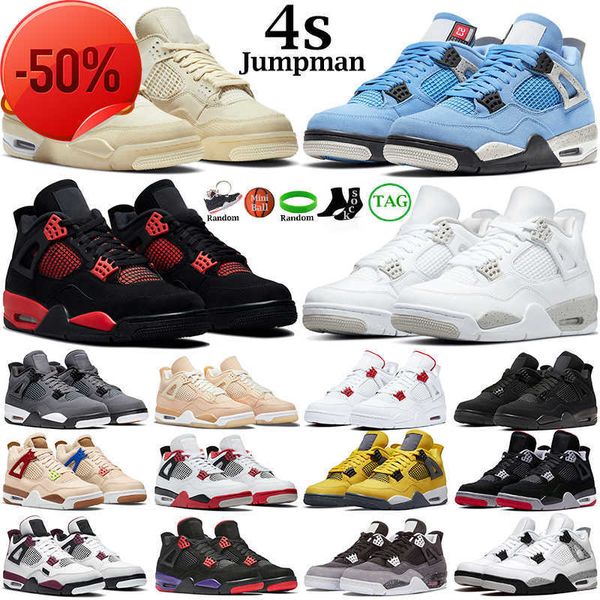 

men women basketball shoes 4s jumpman 4 red thunder infrared black cat cool grey fire red military blue shimmer what the mens trainers
