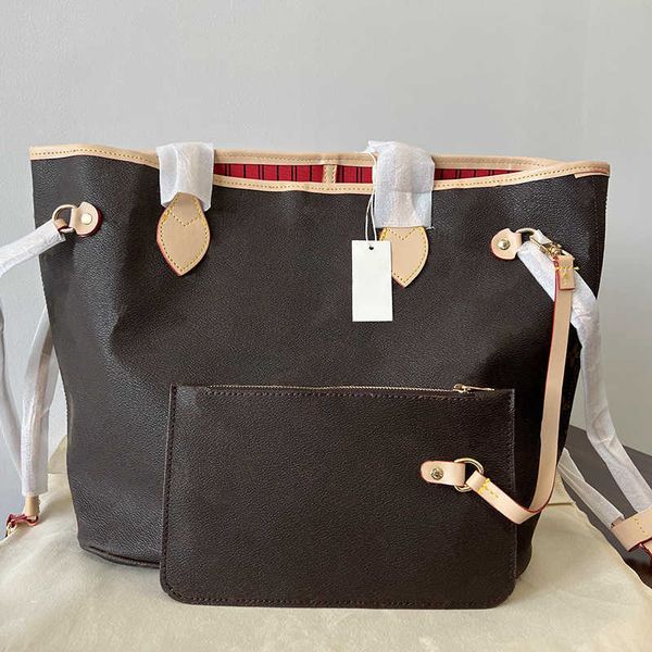 

handbag designer bag shopping luxury shoulder bags handle fashion totes package 2pcs/set women purse letter leather practical