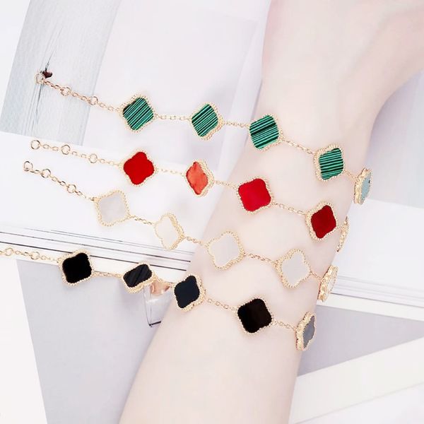 

luxury ladies bracelets colorful fashion designer bangle for girls valentine's day thanksgiving gifts 316l titanium steel, Black