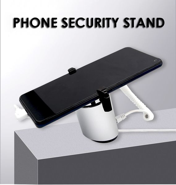 

mobile phone security alarm stand smartphone anti-theft device display holder 360 degree rotate cellphone burglar alarm system