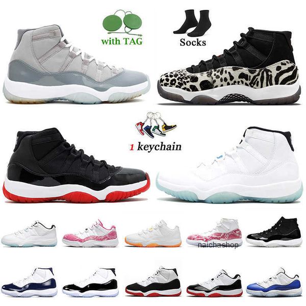 

shoes 2022 fashion mens jumpman 11 basketball shoes women men animal instinct 11s cool grey white bred high legend blue jubilee 25th anniver, Black