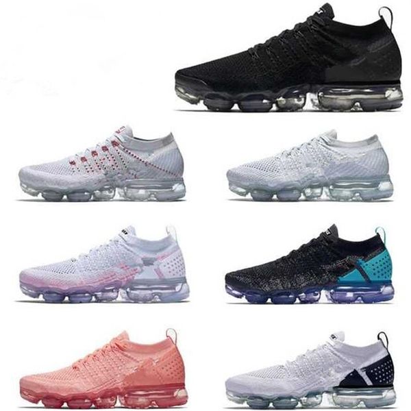 

2022 men women's air runnings shoes vapourmax fly 2 0 knit 1 0 max triple black sports vapor women volt orca trainers cushion236e, Black;brown