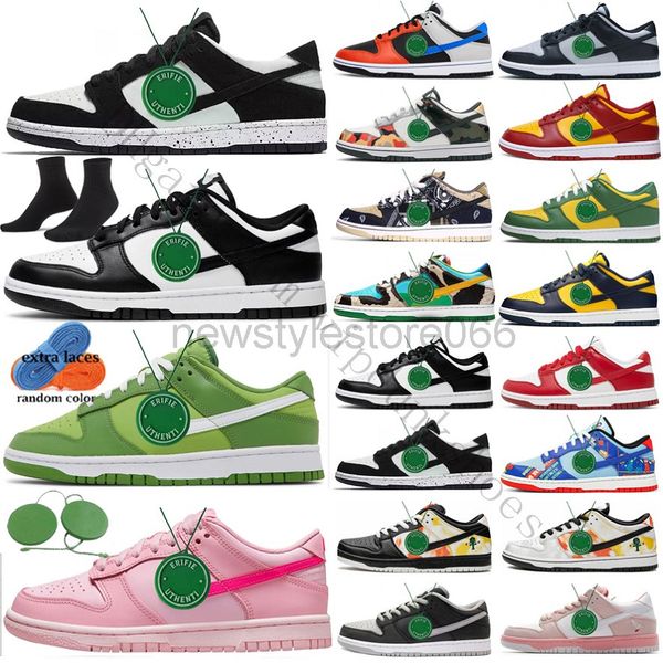 

safari mix panda running shoes designer sneaker dunk men sbs women black white unc grey fog michigan green syracuse orange dunked rose