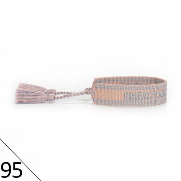 

designer woven friendship bracelet luxury brand for women leopard printed rope bracelets embroidery braided with tassel bangle men jewelry c, Golden;silver