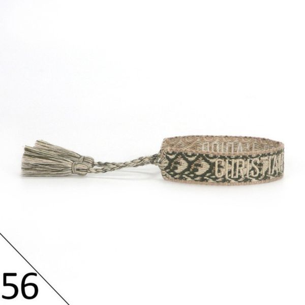 

fashion brand bracelets woven friendship for womens handmade braided luxury bracelet designers with tassel print embroidery mens jewelry ban, Golden;silver