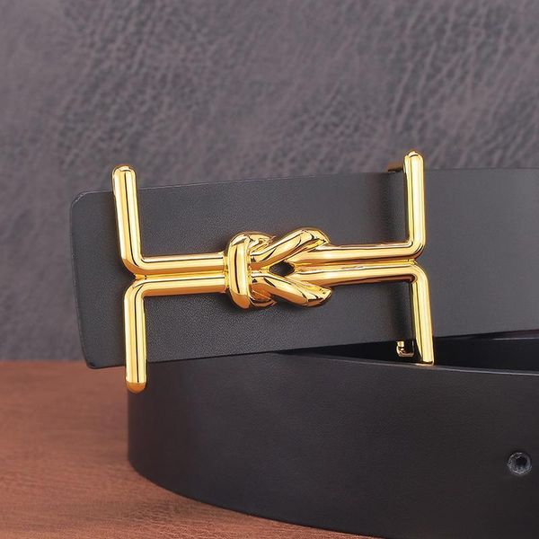 

belts fancy letter slide buckle luxury strap genuine leather men 3.8cm girdle wide designer jeans casual waistbandbelts txw, Black;brown
