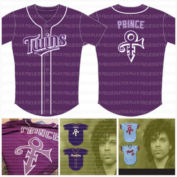 

prince night twin rain jersey night at target field purple baseball jerseys men women youth stiched, Blue;black