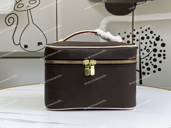 

designer cosmetic bag nice nano toiletry pouch small roomy vanity box women handbag lipstick bag classic pattern makeup purse bb