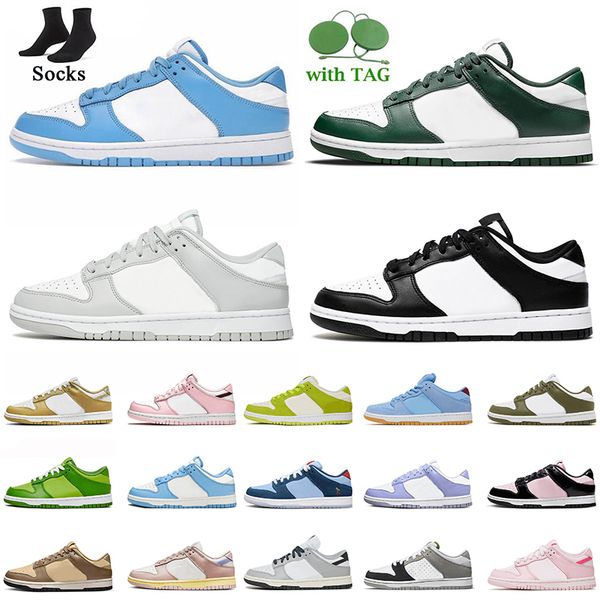 

2022 fashion women mens lows running shoes classic black white unc grey fog sneakers chlorophyll barley paisley undefeated undefeated skateb