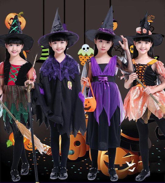 

special occasions girl witch dress princess party dresses tutu baby kids children clothing cape cloak costume carnival halloween costumes 22, Blue