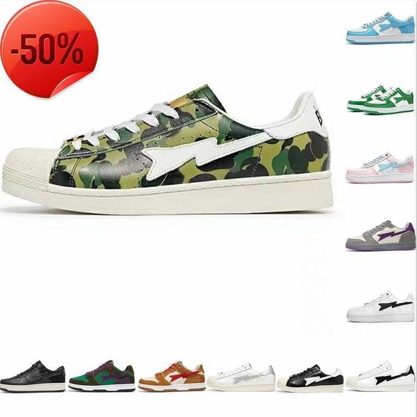 

camo green 2023 boots stadium goods mens runing shoes blue sk8 sta purple a bathing ape white black sneakers trainers pastel pink