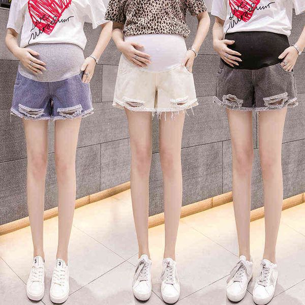 

sleep lounge & 2022 pregnant women shorts summer wear hig j220823, White