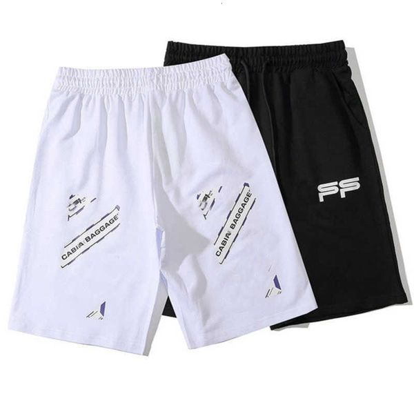 

offs brand men's fashion designer shorts summer luxury casual sports pants loose arrow printed reflective stripe blacks gym sweatpants, White;black