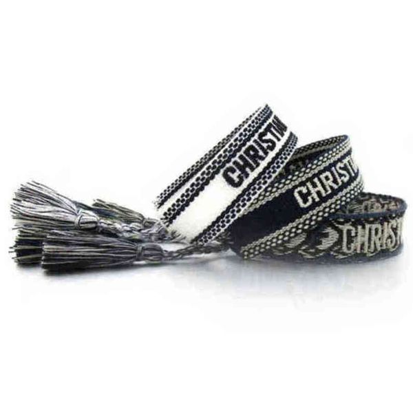 

brand luxury braided bracelet adjustable woven friendship bangle for womens mens designer letter embroidery rope bracelets jewelry gift code, Golden;silver