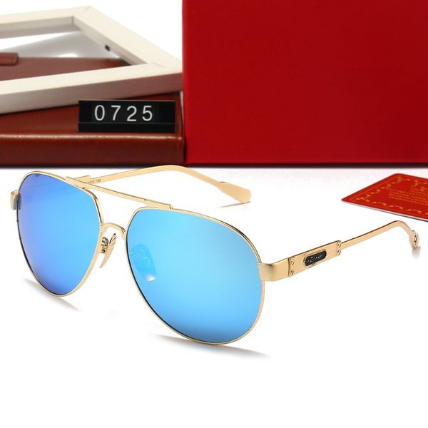 

sunglasses luxury designer for men women mirror metal frame pilot sunglass classic vintage eyewear anti-uv cycling driving 1pcs sun, White;black