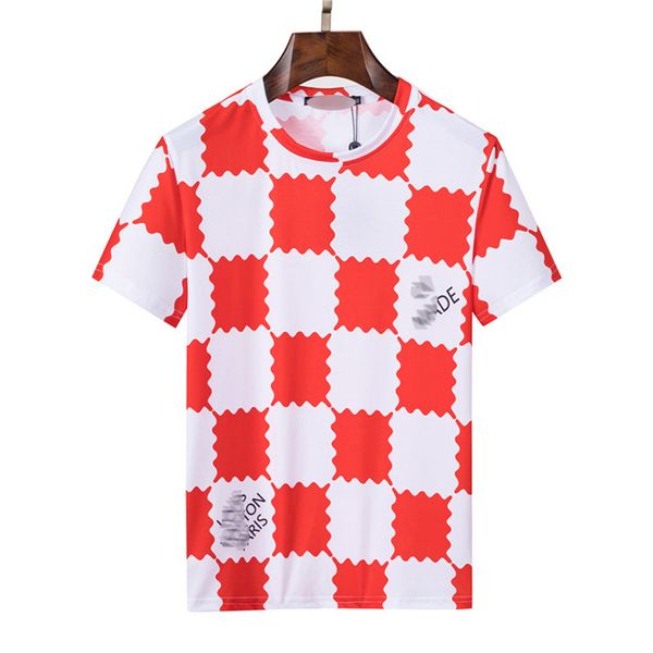 

2022 new fashion t shirts mens women designers tees apparel man s summer sleevecasual chest letter shirt luxurys clothing tshirts m-3xl #92, White;black