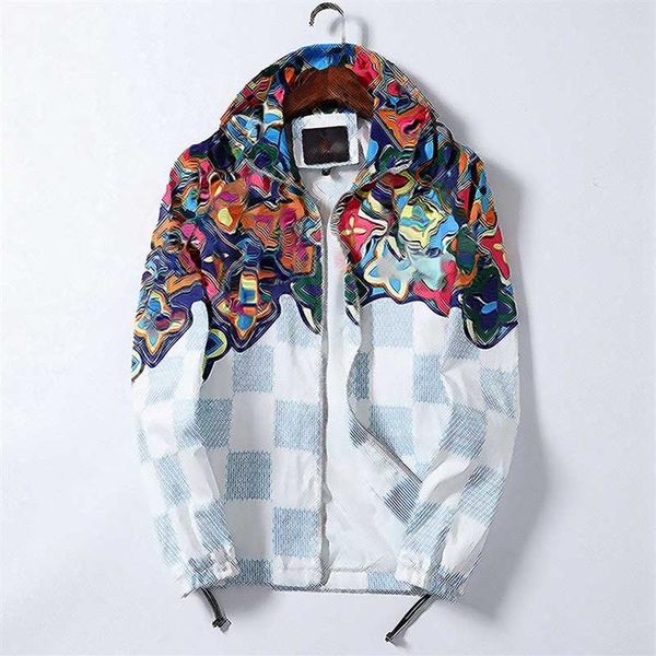 

2021 men luxury designer winter bomber jacket windbreaker2628, Black;brown