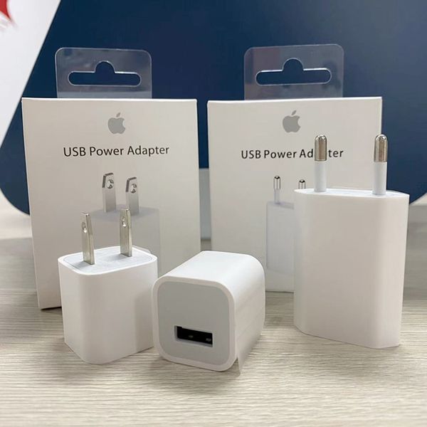 

original 5w us eu plug usb wall charger for apple iphone charging plug usb power adapter for iphone 6 7 8 xs max 11 12 13 14