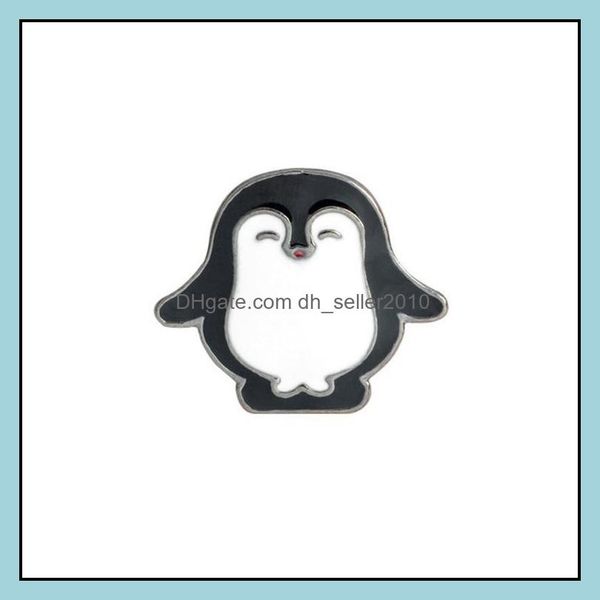 

pins brooches customized hard enamel pin brooches lovely panda penguin animal jewelry custom men women kids charms alloy bk brooch 1 dh1bx, Gray