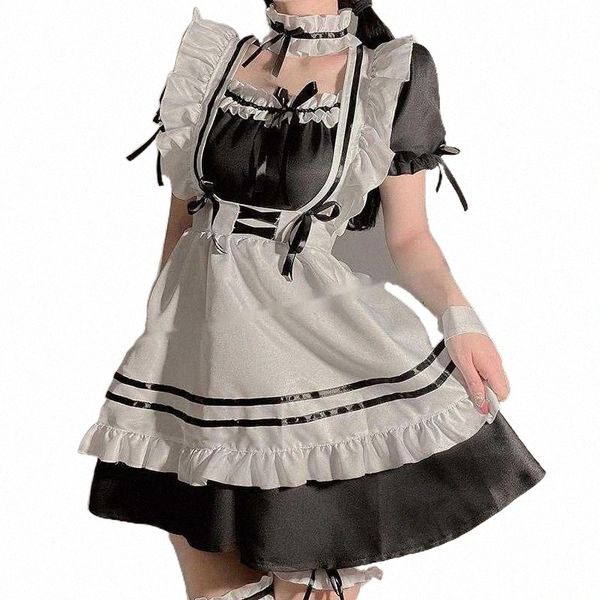 

casual dresses womengaga plus size japanese lolita maid tank mini dress cosplay cute loli kawaii korean women girl female t6cr s1xl#, Black;gray