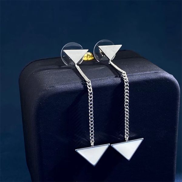 

fashion charm earrings non-allergic silver plated luxury designers geometric triangle earring couple wedding party jewerlry vintage simple d, Golden