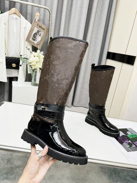 

women boots black platform shoes over the knee leather shoe combat white cowboy chelsea boot 0719