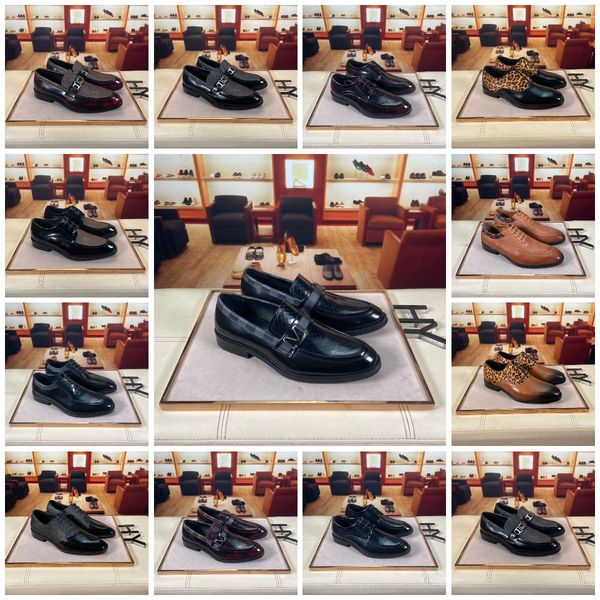

luxury vendome major derby loafer shoe designer kensington leather minister elegant dress loafers shoes gentleman derbys oxford walking loaf, Black
