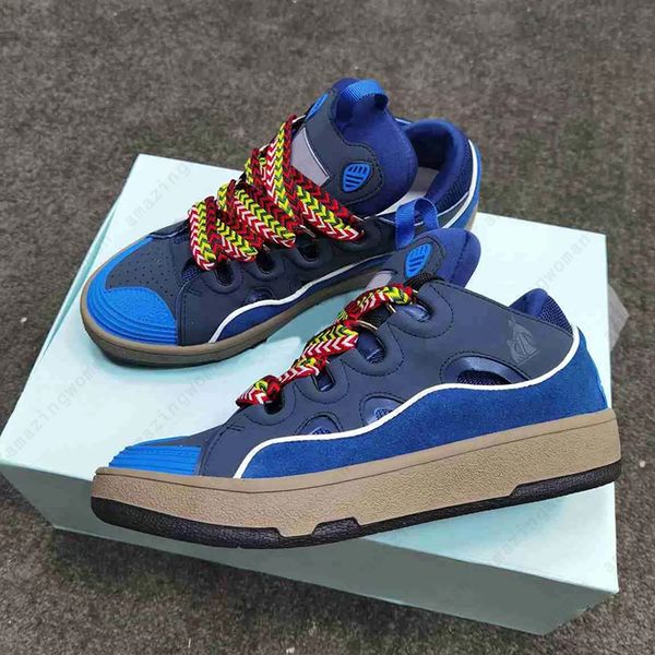 

women casual shoes lnnvin sneakers mule designers fashion sneaker classical calfskin suede and mesh stripe stretch cotton low mens with full, Black