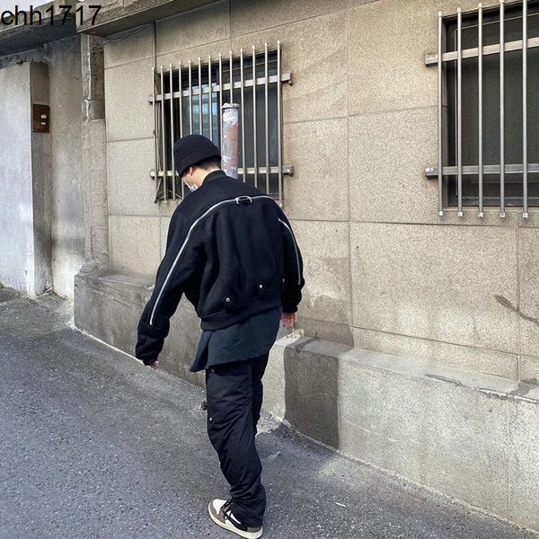 

grailzs autumn winter high street back zipper wool cashmere dvn jacket archive coat kenijima same, Black;brown