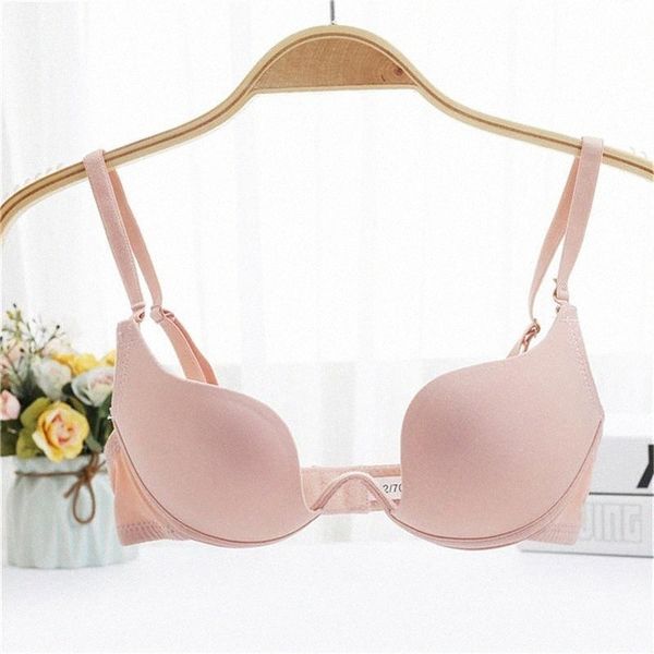 

women's and charming u-shaped beauty back bra gather adjustment type simple natural comfortable breathable bras h4ek#, Red;black