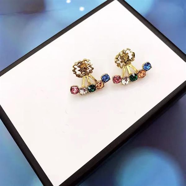 

fashion women earings jewelry luxurys designers earrings brands gold ear studs designer pearl earrings 925 des boucles doreilles 22477, Golden;silver