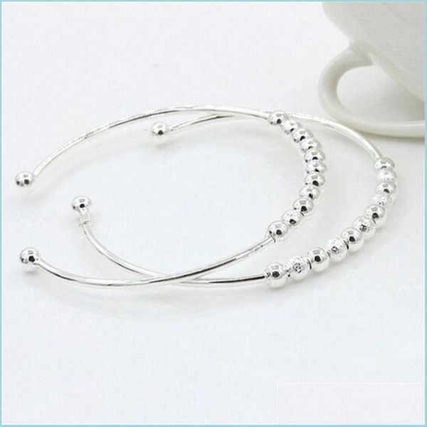

charm bracelets bracelets bangles sier plated beads charm 3037 q2 drop delivery 2021 jewelry dhseller2010 dhysn, Golden;silver