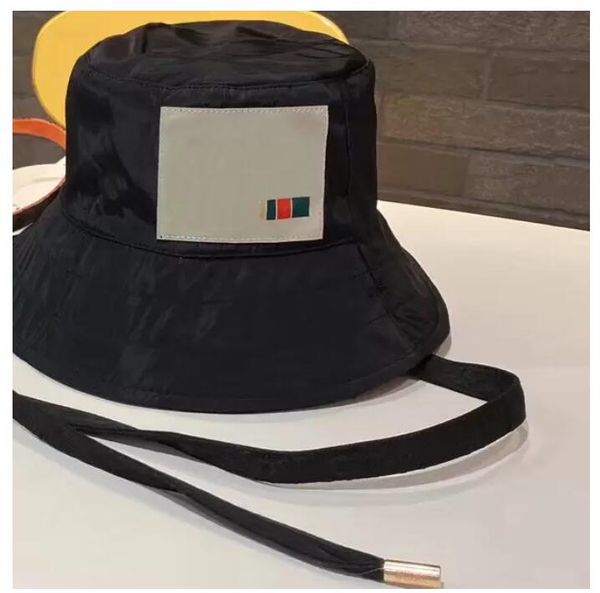 

men double sided bucket hat designer sun cap lace up fisherman hats, Blue;gray