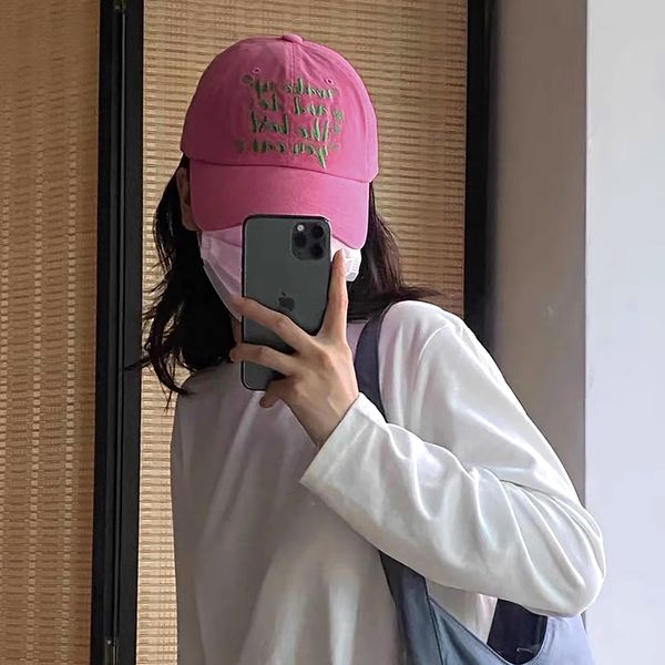 

2022 new japanese ins fashion soft baseball cap men's washed cotton letter embroidered duck tongue men and women spring summer and autu, Blue;gray