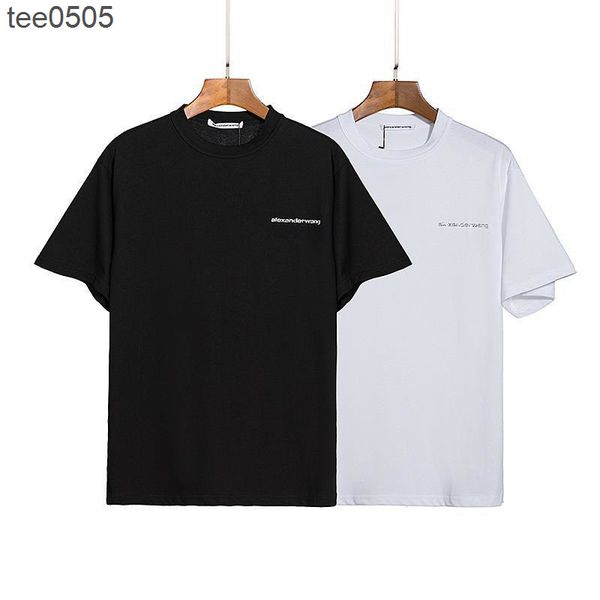

2022 summer new simple versatile loose letter short sleeve printed t-shirts for men and women summer, White;black