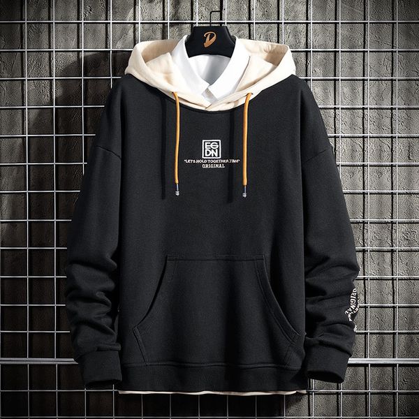 

mens hoodies sweatshirts men sweatshirt casual oversized hoodie men hooded pullover hoodies harajuku hip hop hooded mens sportswear hoodies, Black