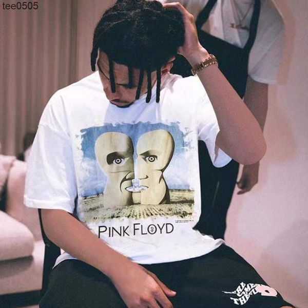 

washed distressed short sleeve vintage fashion high street loose men's and women's t-shirt, White;black