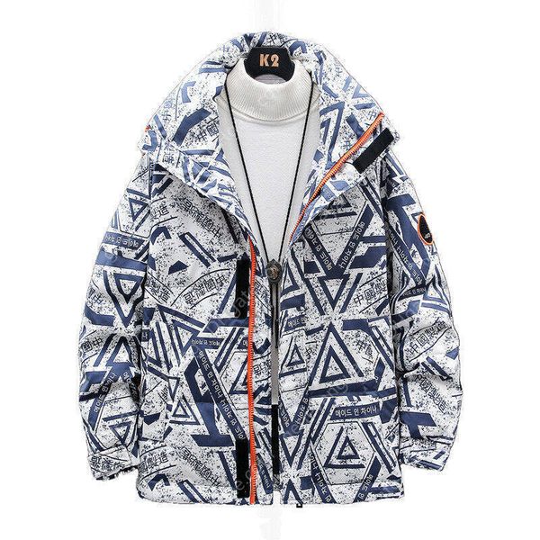 

men's white duck down warm hooded thick puffer jacket coat casual overcoat thermal winter parka men, Black