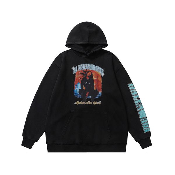 

men's plus size hoodies sweatshirts in autumn / winter 2022acquard knitting machine e custom jnlarged detail crew neck cotton dr64sw, Black
