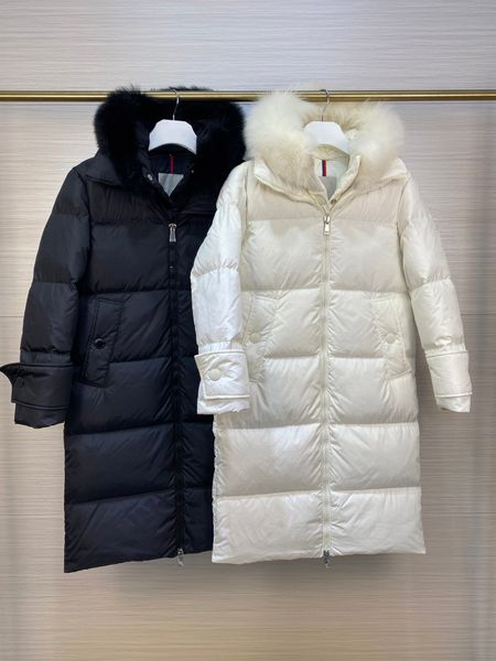 

designer luxury down jacket women fur ruff monc classic fashion and multi function essential hoodies mens monclair jackets winter warm cloth, Black