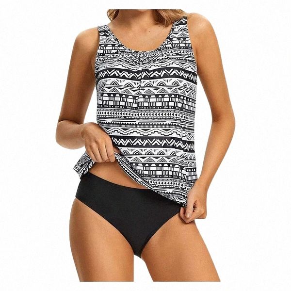 

women's swimwear arrivals clothing 2021 tankini swimsuit tummy control with shorts two piece bathing suit summer o99k#, White;black
