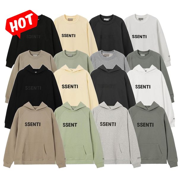 

2022 ess mens designer hoodies spring men womens hoody hoodies pullover sweatshirt loose 22ss hoodie long sleeve hooded jumper woman wear s-, Black