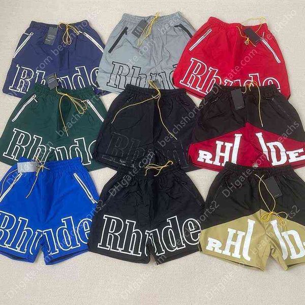 

men's shorts fashion mesh rhude breathable short s street wear sweat shorts mens clothing, White;black