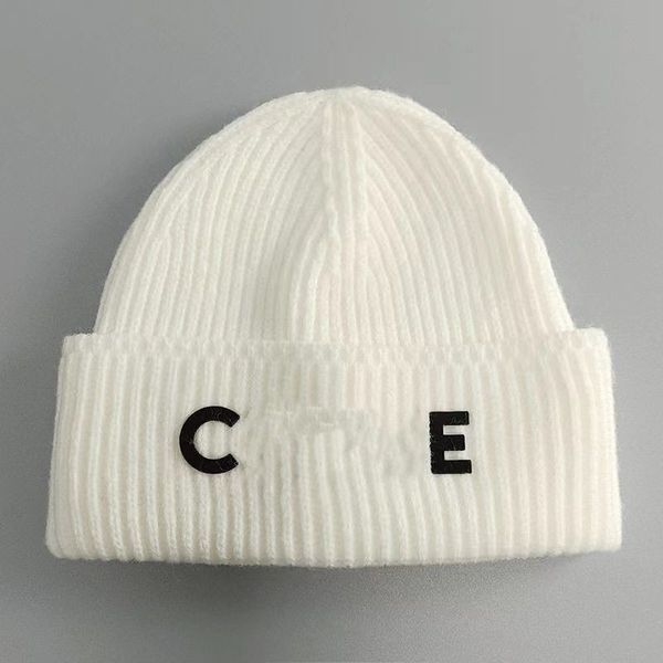 

designer brand men's beanie hats women's autumn and winter new classic letter c outdoor warm all-match knitted hats, Blue;gray